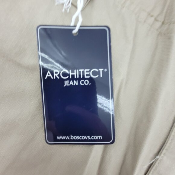 NEW Architect Shorts Mens 38 Tan Khaki Cargo Beige Pockets Long 100% Cotton NWT - Picture 8 of 15